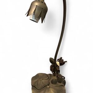 Vintage lily pad goose neck table lap